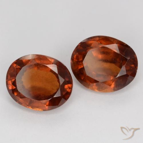 4,64 ct natürliche orangefarbener Hessonit-Edelsteine, Oval Schliff, VS-SI