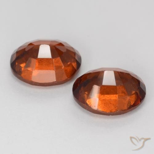 4,64 ct natürliche orangefarbener Hessonit-Edelsteine, Oval Schliff, VS-SI