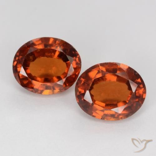3.86ctw Natürlicher tieforange Hessonit-Granat, Oval, VS-SI