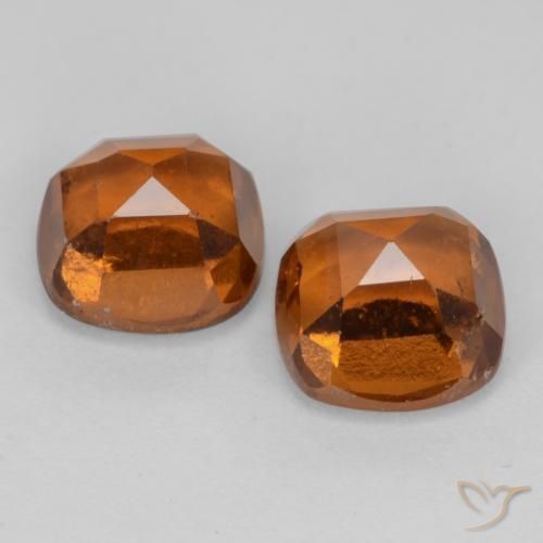 2.91 ct natürliche Mittelorange Hessonit-Granat-Edelsteine, Kissen, VS