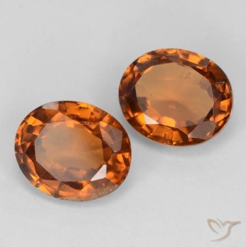 3.76 ct natürliche Amber Orange Hessonit-Granat-Edelsteine, Oval, VS-SI