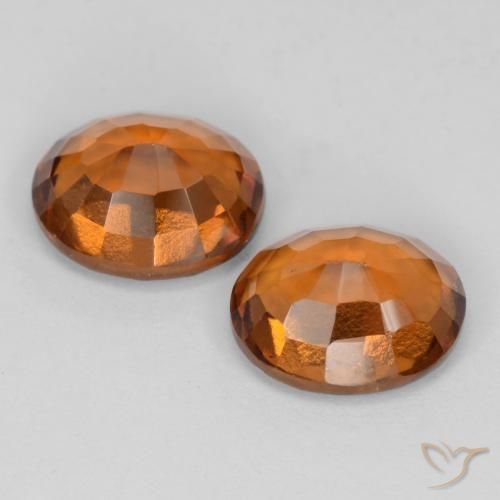 3.76 ct natürliche Amber Orange Hessonit-Granat-Edelsteine, Oval, VS-SI