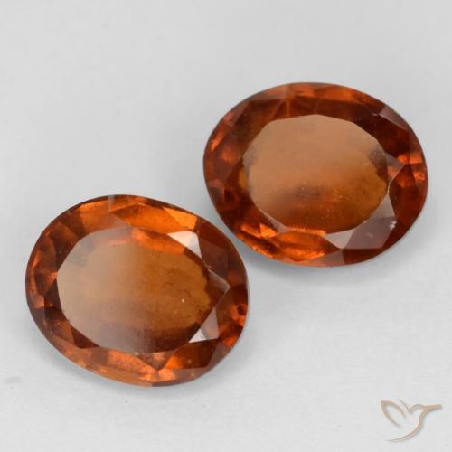3.52 ct natürliche tieforange Hessonit-Granat-Edelsteine, Oval, VS-SI
