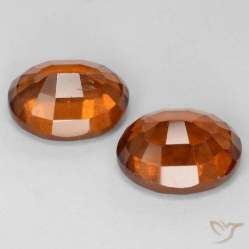 3.52 ct natürliche tieforange Hessonit-Granat-Edelsteine, Oval, VS-SI