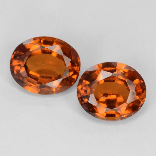 3.11 ct natürliche Amber Orange Hessonit-Granat-Edelsteine, Oval Schliff, VS