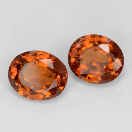3.11 ct natürliche Amber Orange Hessonit-Granat-Edelsteine, Oval Schliff, VS