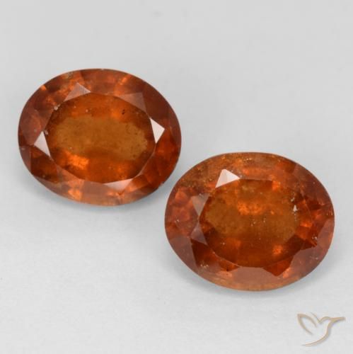 3.67ctw Natürlicher tieforange Hessonit-Granat, Oval, VS-SI
