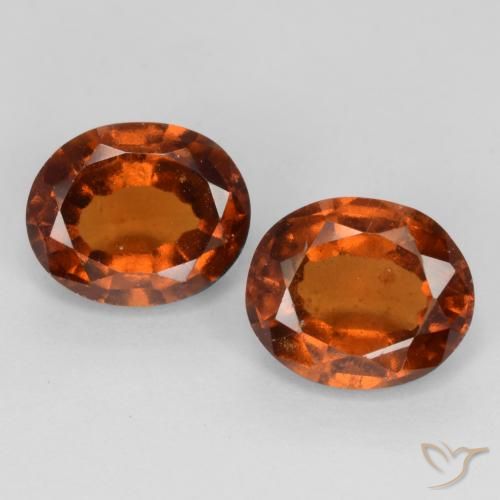 3.85ctw Natürlicher tieforange Hessonit-Granat, Oval, VS-SI