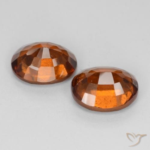 3.85 ct natürliche tieforange Hessonit-Granat-Edelsteine, Oval, VS-SI