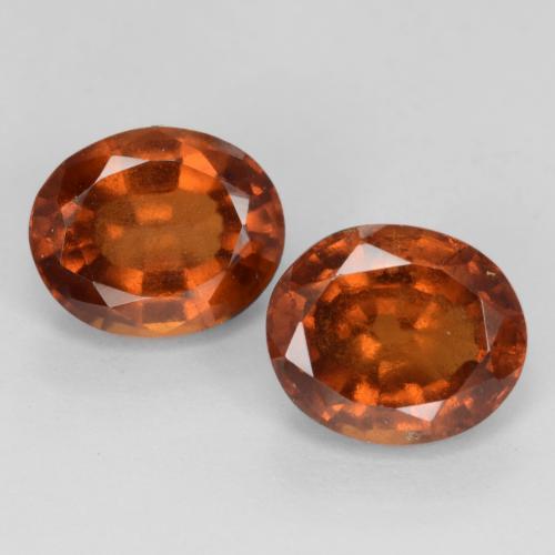 4,86 ct natürliche orangefarbener Hessonit-Edelsteine, Oval Schliff, VS