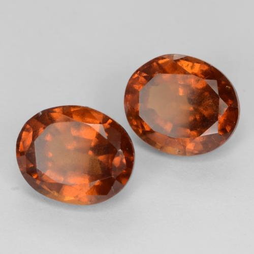 4,86 ct natürliche orangefarbener Hessonit-Edelsteine, Oval Schliff, VS