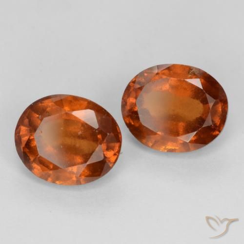 3.04 ct natürliche tieforange Hessonit-Granat-Edelsteine, Oval, VS-SI