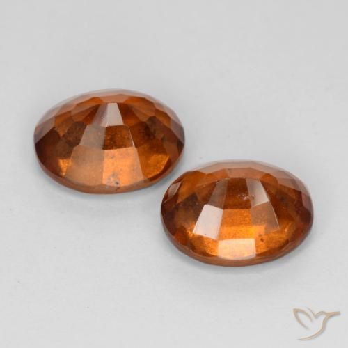 3.04 ct natürliche tieforange Hessonit-Granat-Edelsteine, Oval, VS-SI