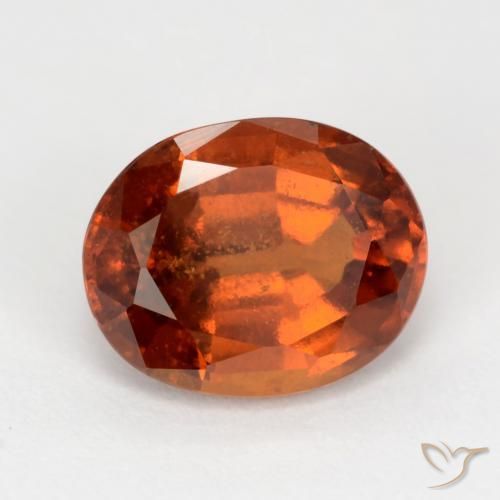 9,17 ctw natürlicher rötlich-orange Hessonit-Granat, Oval, VS-SI