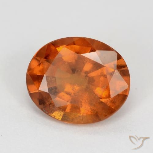 9,17 ctw natürlicher tieforange Hessonit-Granat, Oval, SI