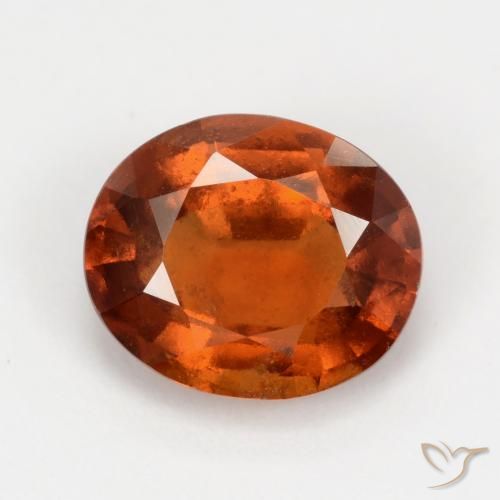 2.41ct Natürlicher Mittelorange Hessonit-Granat, Oval, VS-SI