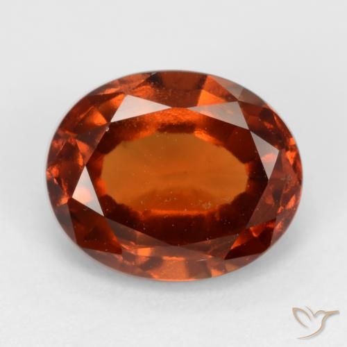 2.37ct Natürlicher Amber Orange Hessonit-Granat, Oval, VVS-VS