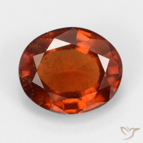 2.89ct Natürlicher rötlich-orange Hessonit-Granat, Oval, VS-SI