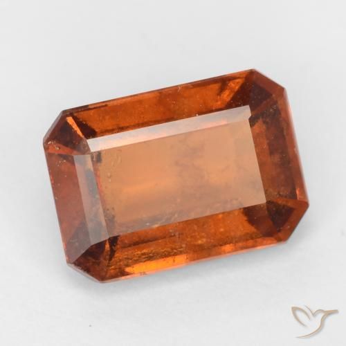 9,17 ctw natürlicher Amber Orange Hessonit-Granat, Oktagonschliff, VS-SI