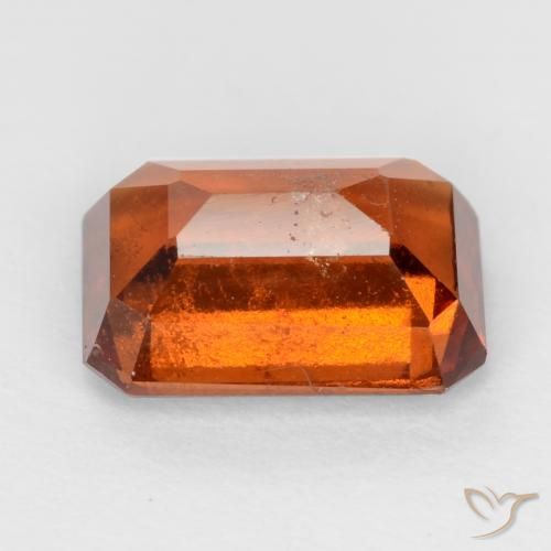 9,17 ctw natürlicher Amber Orange Hessonit-Granat, Oktagonschliff, VS-SI
