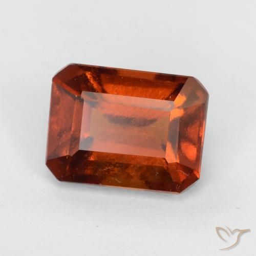 9,17 ctw natürlicher Feuerorange Hessonit-Granat, Oktagonschliff, VS