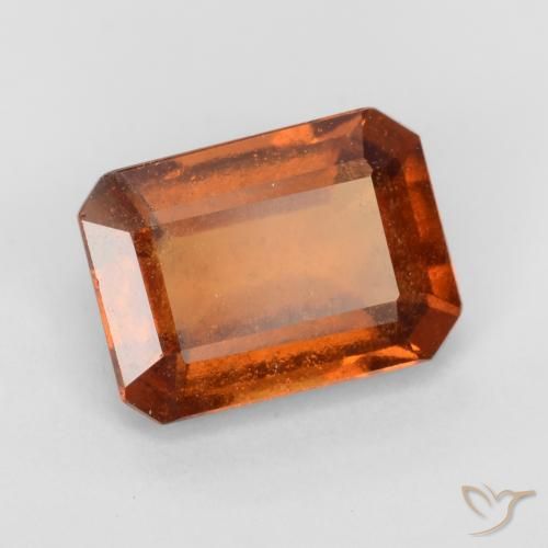 9,17 ctw natürlicher Amber Orange Hessonit-Granat, Oktagonschliff, VS-SI