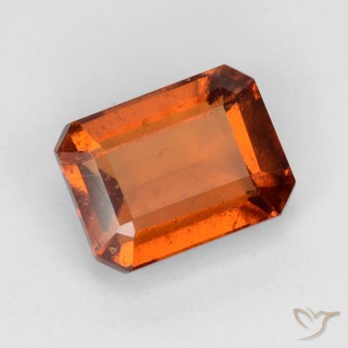 9,17 ctw natürlicher Amber Orange Hessonit-Granat, Oktagonschliff, VS-SI