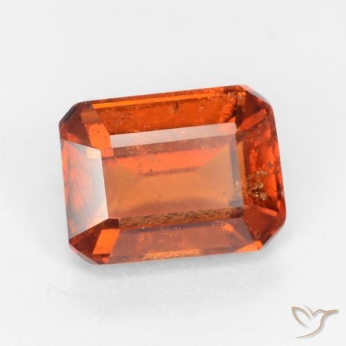 9,17 ctw natürlicher Amber Orange Hessonit-Granat, Oktagonschliff, VS-SI