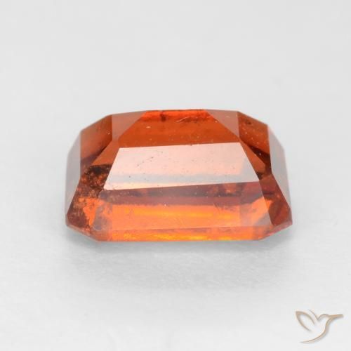 9,17 ctw natürlicher Amber Orange Hessonit-Granat, Oktagonschliff, VS-SI
