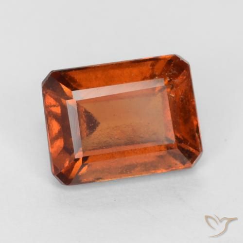 9,17 ctw natürlicher Mitteldunkles Orange Hessonit-Granat, Oktagonschliff, VS-SI