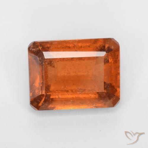 9,17 ctw natürlicher Amber Orange Hessonit-Granat, Oktagonschliff, VS-SI