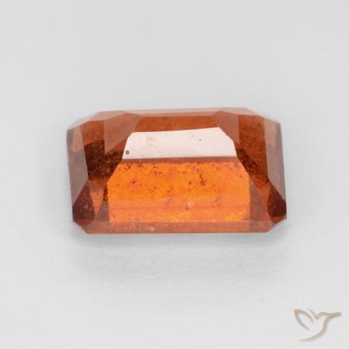 9,17 ctw natürlicher Amber Orange Hessonit-Granat, Oktagonschliff, VS-SI