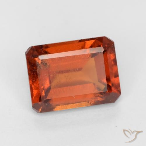 9,17 ctw natürlicher Amber Orange Hessonit-Granat, Oktagonschliff, VS-SI