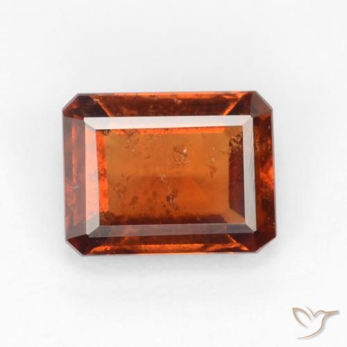 1.72ct Natürlicher Amber Orange Hessonit-Granat, Smaragdschliff, VS-SI