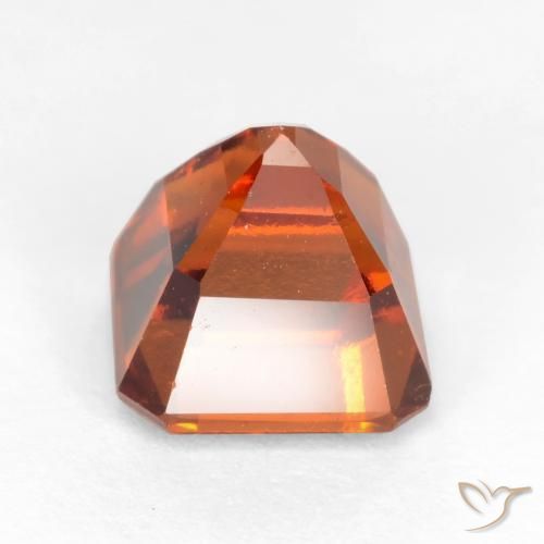 9,17 ctw natürlicher Mitteldunkles Orange Hessonit-Granat, Oktagonschliff, VS