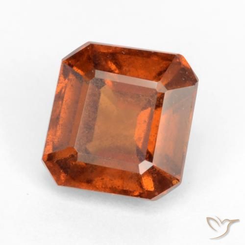 9,17 ctw natürlicher Mitteldunkles Orange Hessonit-Granat, Oktagonschliff, VS-SI