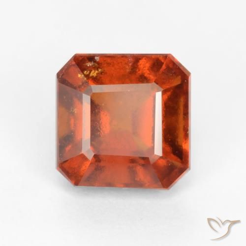 9,17 ctw natürlicher Amber Orange Hessonit-Granat, Oktagonschliff, VS-SI