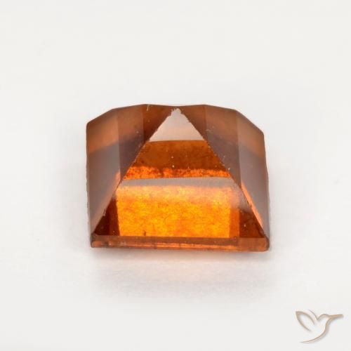 9,17 ctw natürlicher tieforange Hessonit-Granat, Quadrat, SI