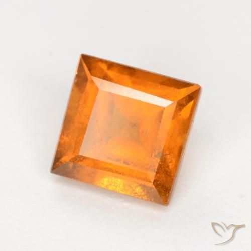 9,17 ctw natürlicher Mittelorange Hessonit-Granat, Quadrat, SI