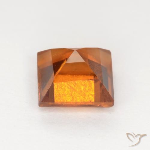 9,17 ctw natürlicher tieforange Hessonit-Granat, Quadrat, VS-SI