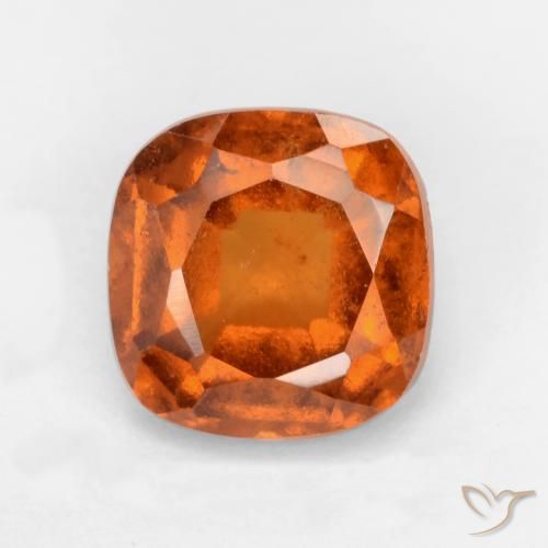 2.01ct Natürlicher Mitteldunkles Orange Hessonit-Granat, Kissen, SI