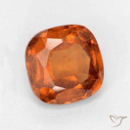 9,17 ctw natürlicher Mitteldunkles Orange Hessonit-Granat, Kissen, SI