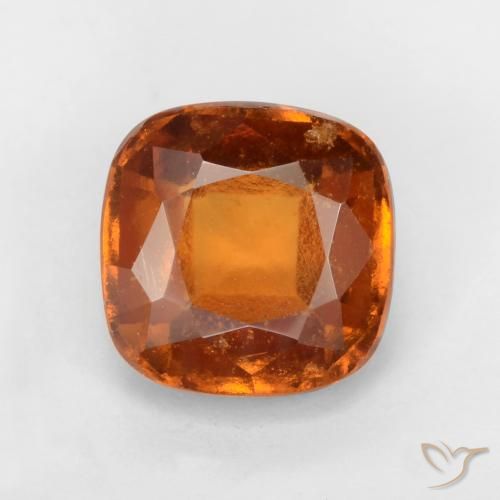 1.93ct Natürlicher tieforange Hessonit-Granat, Kissen, VS-SI