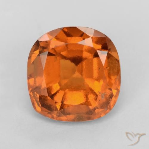 1.86ct Natürlicher Mitteldunkles Orange Hessonit-Granat, Kissen, VS-SI