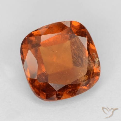 9,17 ctw natürlicher rötlich-orange Hessonit-Granat, Kissen, SI