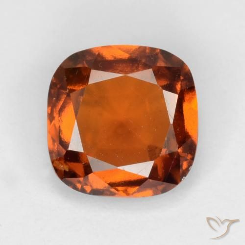 1.62ct Natürlicher tieforange Hessonit-Granat, Kissen, VS
