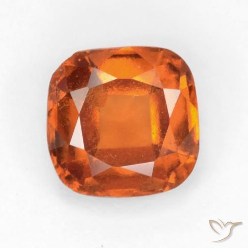 1.69ct Natürlicher Mittelorange Hessonit-Granat, Kissen, VS