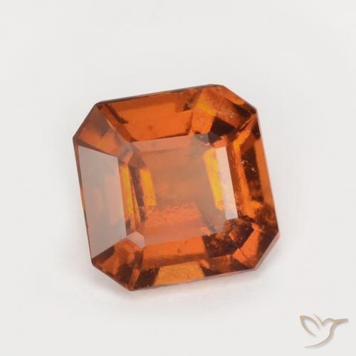 9,17 ctw natürlicher Mitteldunkles Orange Hessonit-Granat, Oktagonschliff, SI
