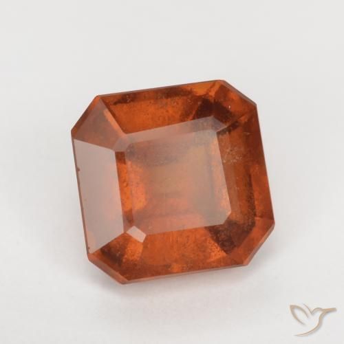9,17 ctw natürlicher Amber Orange Hessonit-Granat, Oktagonschliff, SI