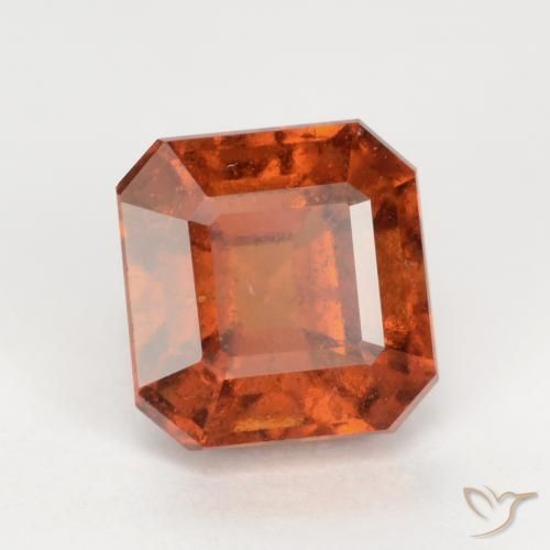 9,17 ctw natürlicher Dunkelorange Hessonit-Granat, Oktagonschliff, SI
